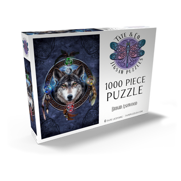 Darstellung des Puzzle Motivs Celtic Wolf Guide 1000 Puzzle Schachtel Ansicht2