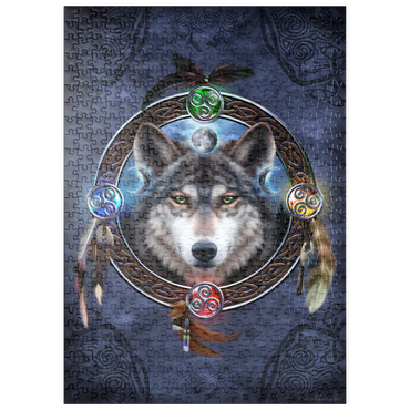Darstellung des Puzzle Motivs puzzleplate Celtic Wolf Guide 500 Puzzle
