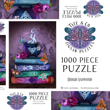 Darstellung des Puzzle Motivs Witch's Brew 1000 Puzzle Schachtel 3D Modell