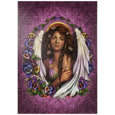 Darstellung des Puzzle Motivs puzzleplate Pansy Angel 1000 Puzzle