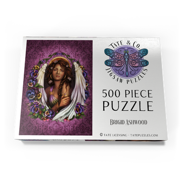 Darstellung des Puzzle Motivs Pansy Angel 500 Puzzle Schachtel Ansicht3