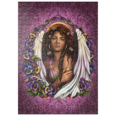 Darstellung des Puzzle Motivs puzzleplate Pansy Angel 500 Puzzle