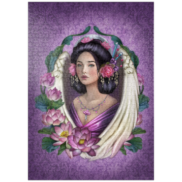 Darstellung des Puzzle Motivs puzzleplate Lotus Angel 1000 Puzzle