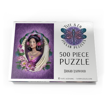 Darstellung des Puzzle Motivs Lotus Angel 500 Puzzle Schachtel Ansicht3