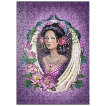 Darstellung des Puzzle Motivs puzzleplate Lotus Angel 500 Puzzle