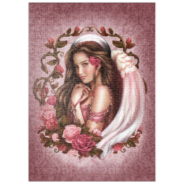 Darstellung des Puzzle Motivs puzzleplate Rose Angel 500 Puzzle