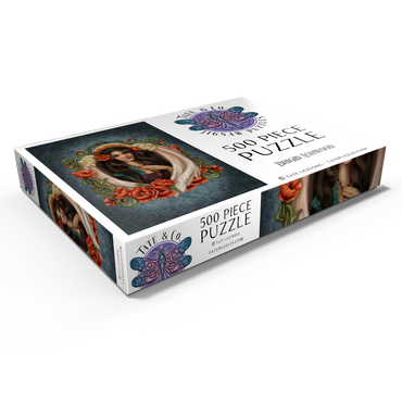 Darstellung des Puzzle Motivs Poppy Angel 500 Puzzle Schachtel Ansicht1