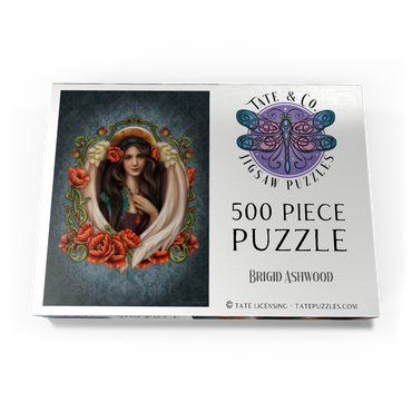 Darstellung des Puzzle Motivs Poppy Angel 500 Puzzle Schachtel Ansicht3