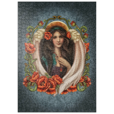 Darstellung des Puzzle Motivs puzzleplate Poppy Angel 500 Puzzle