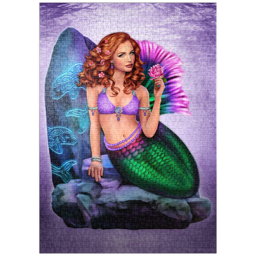 Darstellung des Puzzle Motivs puzzleplate Celtic Stone Mermaid 1000 Puzzle