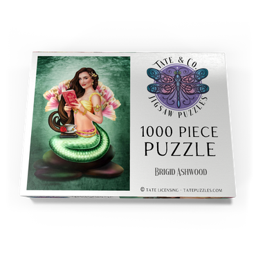 Darstellung des Puzzle Motivs Book Lover Mermaid 1000 Puzzle Schachtel Ansicht3