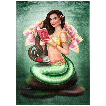 Darstellung des Puzzle Motivs puzzleplate Book Lover Mermaid 1000 Puzzle