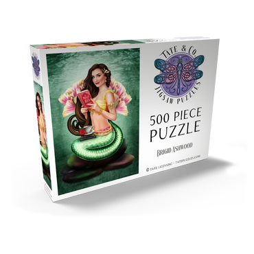 Darstellung des Puzzle Motivs Book Lover Mermaid 500 Puzzle Schachtel Ansicht2