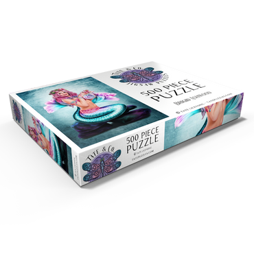 Darstellung des Puzzle Motivs Spring Flowers Mermaid 500 Puzzle Schachtel Ansicht1