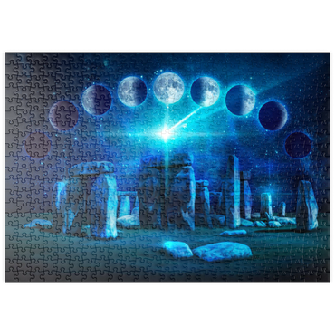 Darstellung des Puzzle Motivs puzzleplate Stonehenge - Brigid Ashwood 500 Puzzle