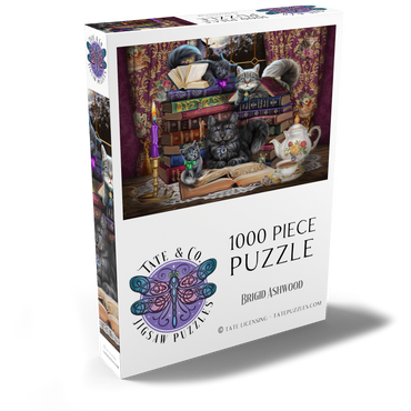Darstellung des Puzzle Motivs Märchenhafte Katzen - Brigid Ashwood 1000 Puzzle Schachtel Ansicht2