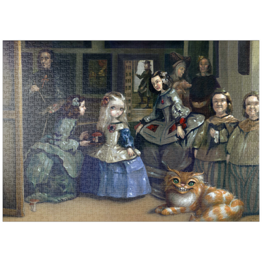 Darstellung des Puzzle Motivs puzzleplate Alice und Las Meninas - Jasmine Becket-Griffith 1000 Puzzle