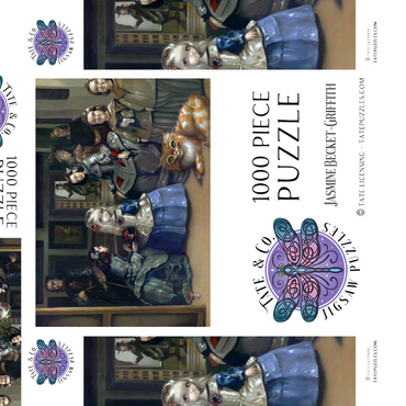 Darstellung des Puzzle Motivs Alice und Las Meninas - Jasmine Becket-Griffith 1000 Puzzle Schachtel 3D Modell