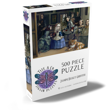 Darstellung des Puzzle Motivs Alice und Las Meninas - Jasmine Becket-Griffith 500 Puzzle Schachtel Ansicht2