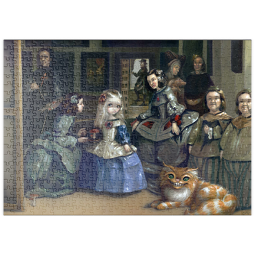 Darstellung des Puzzle Motivs puzzleplate Alice und Las Meninas - Jasmine Becket-Griffith 500 Puzzle