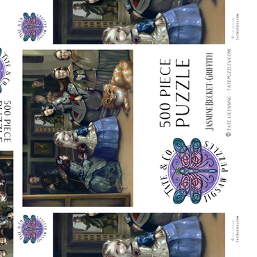 Darstellung des Puzzle Motivs Alice und Las Meninas - Jasmine Becket-Griffith 500 Puzzle Schachtel 3D Modell