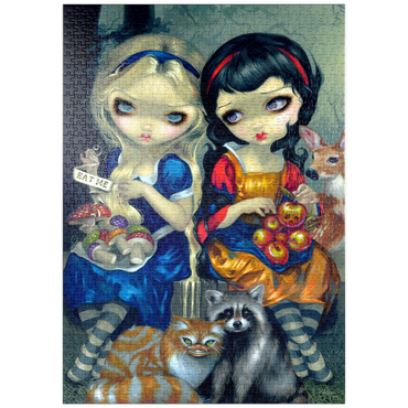 Darstellung des Puzzle Motivs puzzleplate Alice and Snow White 1000 Puzzle