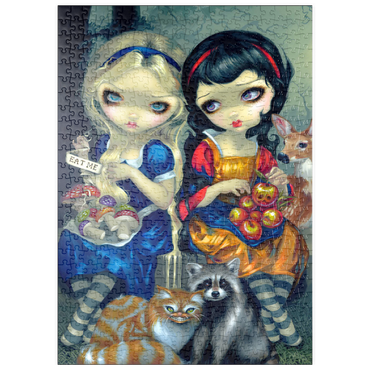 Darstellung des Puzzle Motivs puzzleplate Alice and Snow White 500 Puzzle