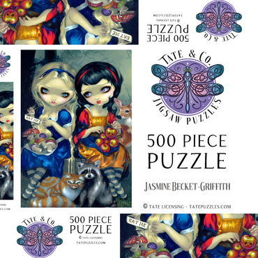 Darstellung des Puzzle Motivs Alice and Snow White 500 Puzzle Schachtel 3D Modell