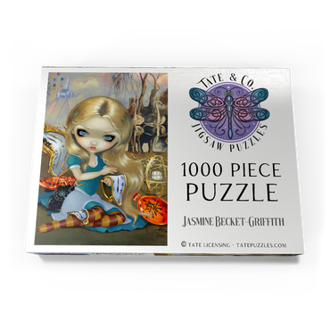 Darstellung des Puzzle Motivs Alice in a Dali Dream 1000 Puzzle Schachtel Ansicht3