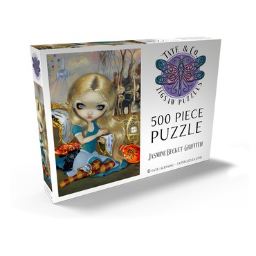 Darstellung des Puzzle Motivs Alice in a Dali Dream 500 Puzzle Schachtel Ansicht2