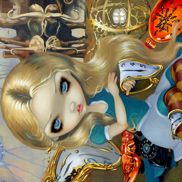 Darstellung des Puzzle Motivs Alice in a Dali Dream 500 Puzzle 3D Modell