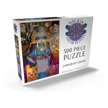 Darstellung des Puzzle Motivs Alice in a Klimt Dream 500 Puzzle Schachtel Ansicht2