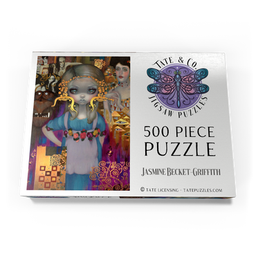 Darstellung des Puzzle Motivs Alice in a Klimt Dream 500 Puzzle Schachtel Ansicht3