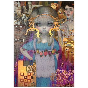 Darstellung des Puzzle Motivs puzzleplate Alice in a Klimt Dream 500 Puzzle