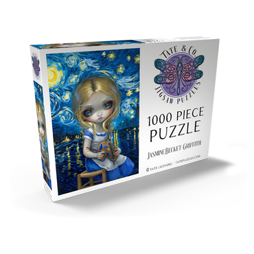 Darstellung des Puzzle Motivs Alice in a Van Gogh Nocturne 1000 Puzzle Schachtel Ansicht2