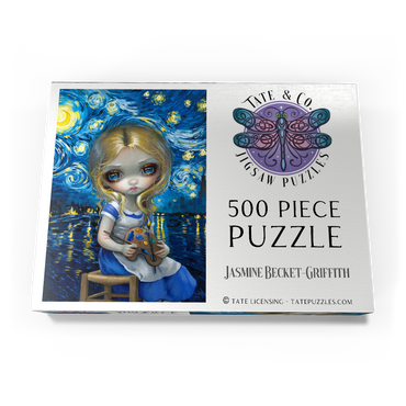 Darstellung des Puzzle Motivs Alice in a Van Gogh Nocturne 500 Puzzle Schachtel Ansicht3