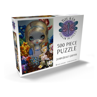 Darstellung des Puzzle Motivs Alice with the Dormouse 500 Puzzle Schachtel Ansicht2