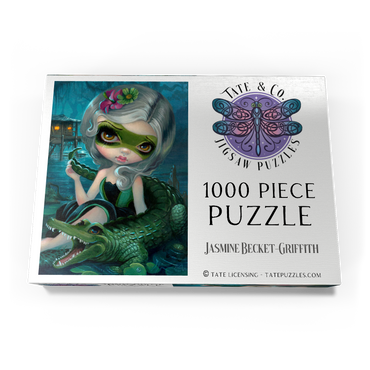 Darstellung des Puzzle Motivs Alligator Girl 1000 Puzzle Schachtel Ansicht3