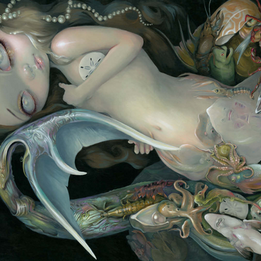 Darstellung des Puzzle Motivs Arcimboldo Mermaid 500 Puzzle 3D Modell