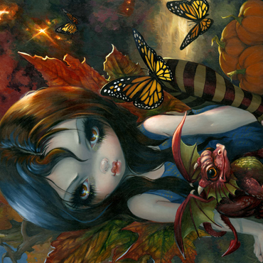 Darstellung des Puzzle Motivs Autumn 1000 Puzzle 3D Modell
