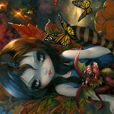 Darstellung des Puzzle Motivs Autumn 500 Puzzle 3D Modell