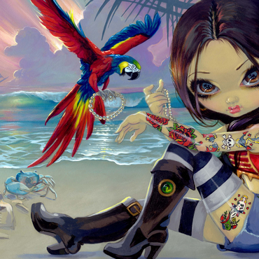 Darstellung des Puzzle Motivs Bootstrap Betsy - Jasmine Becket-Griffith 1000 Puzzle 3D Modell