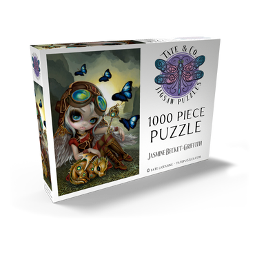 Darstellung des Puzzle Motivs Clockwork Dragonling 1000 Puzzle Schachtel Ansicht2