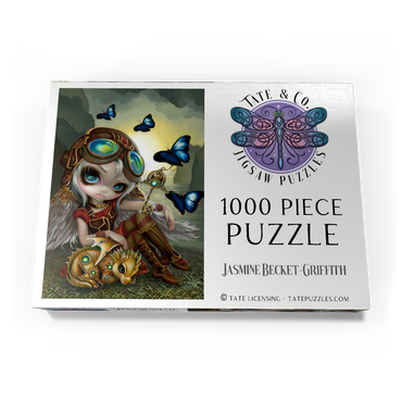 Darstellung des Puzzle Motivs Clockwork Dragonling 1000 Puzzle Schachtel Ansicht3