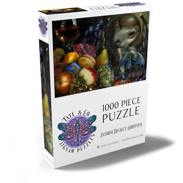 Darstellung des Puzzle Motivs Frucht-Drachling - Jasmine Becket-Griffith 1000 Puzzle Schachtel Ansicht2