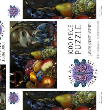 Darstellung des Puzzle Motivs Frucht-Drachling - Jasmine Becket-Griffith 1000 Puzzle Schachtel 3D Modell