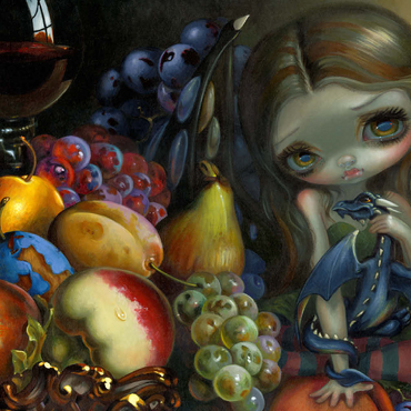 Darstellung des Puzzle Motivs Fruit Dragonling 500 Puzzle 3D Modell