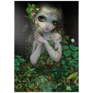Darstellung des Puzzle Motivs puzzleplate Green Goddess 1000 Puzzle