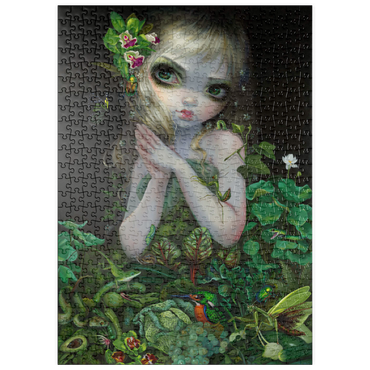 Darstellung des Puzzle Motivs puzzleplate Green Goddess 500 Puzzle