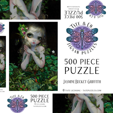 Darstellung des Puzzle Motivs Green Goddess 500 Puzzle Schachtel 3D Modell